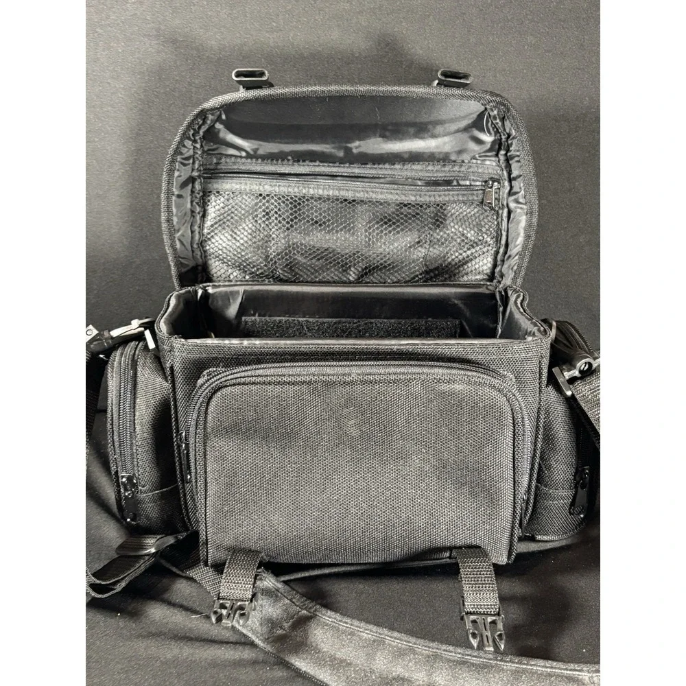 Ambico Black Nylon Padded Camera‎ Bag W/Strap